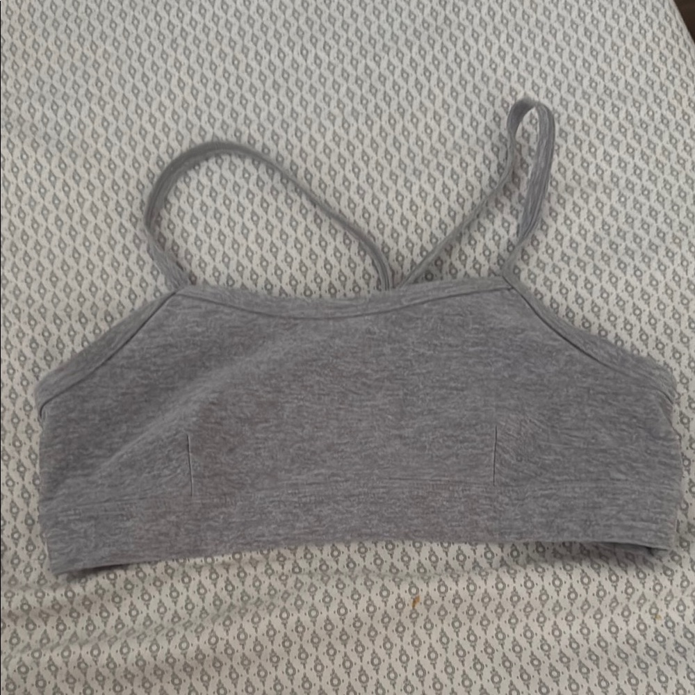 COPY - ALO Yoga Gray Minimalist Sports Bra